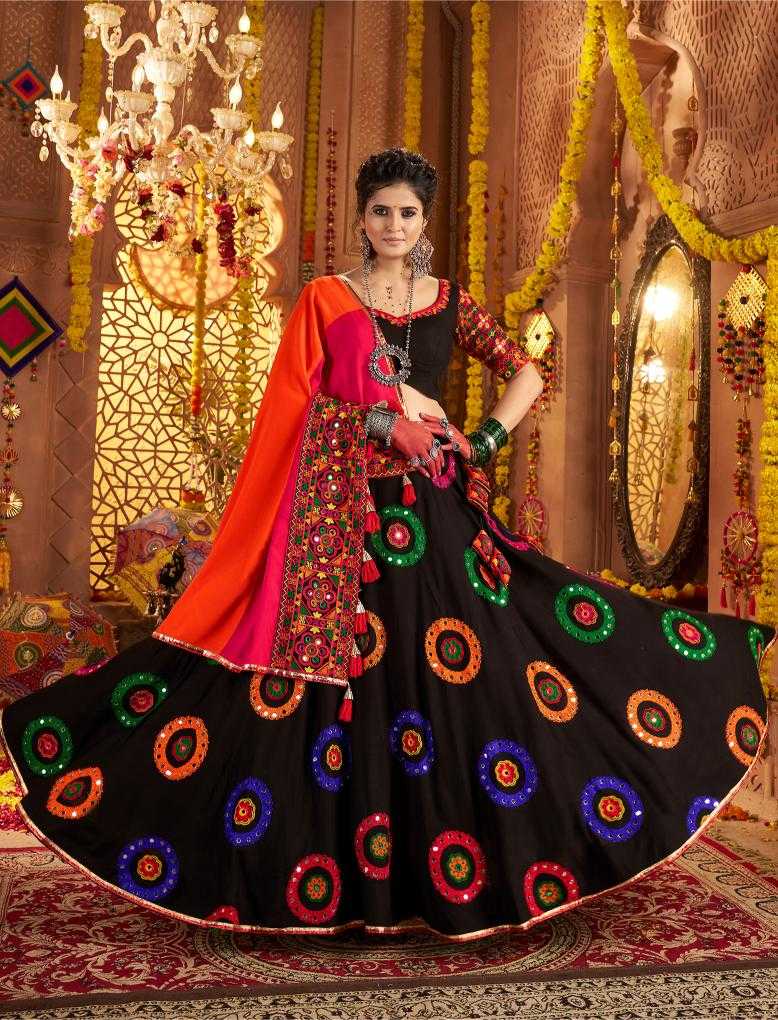 Ynf Viscose RIN202 11011 Lehengas Wedding Collections Festive Collections Wholesale Embroidered Lehenga Mirror Work Lehenga Navratri Chaniya Choli Manufacturer