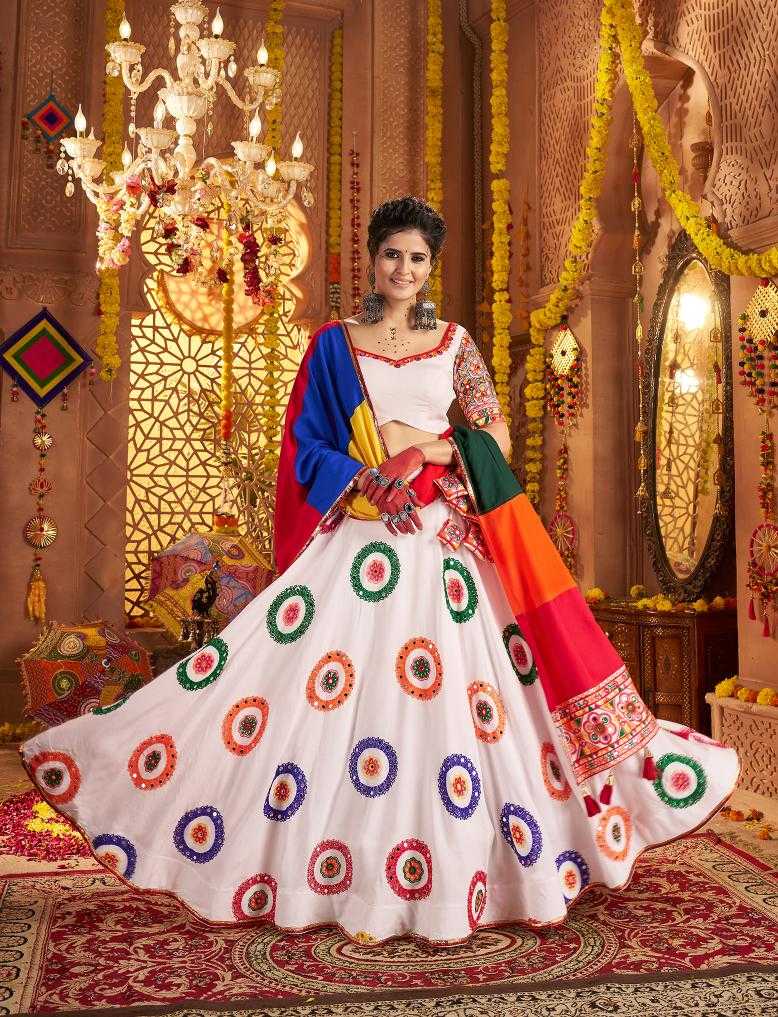 Ynf Viscose RIN202 11011 Lehengas Wedding Collections Festive Collections Wholesale Embroidered Lehenga Mirror Work Lehenga Navratri Chaniya Choli Manufacturer