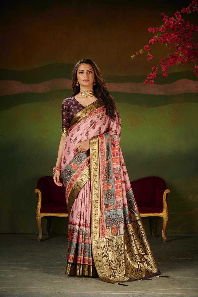 Ynf Viscose RIN203 Sita Raman Sarees Wholesale Designer Sarees Jacquard Saree Viscose Saree Manufacturer