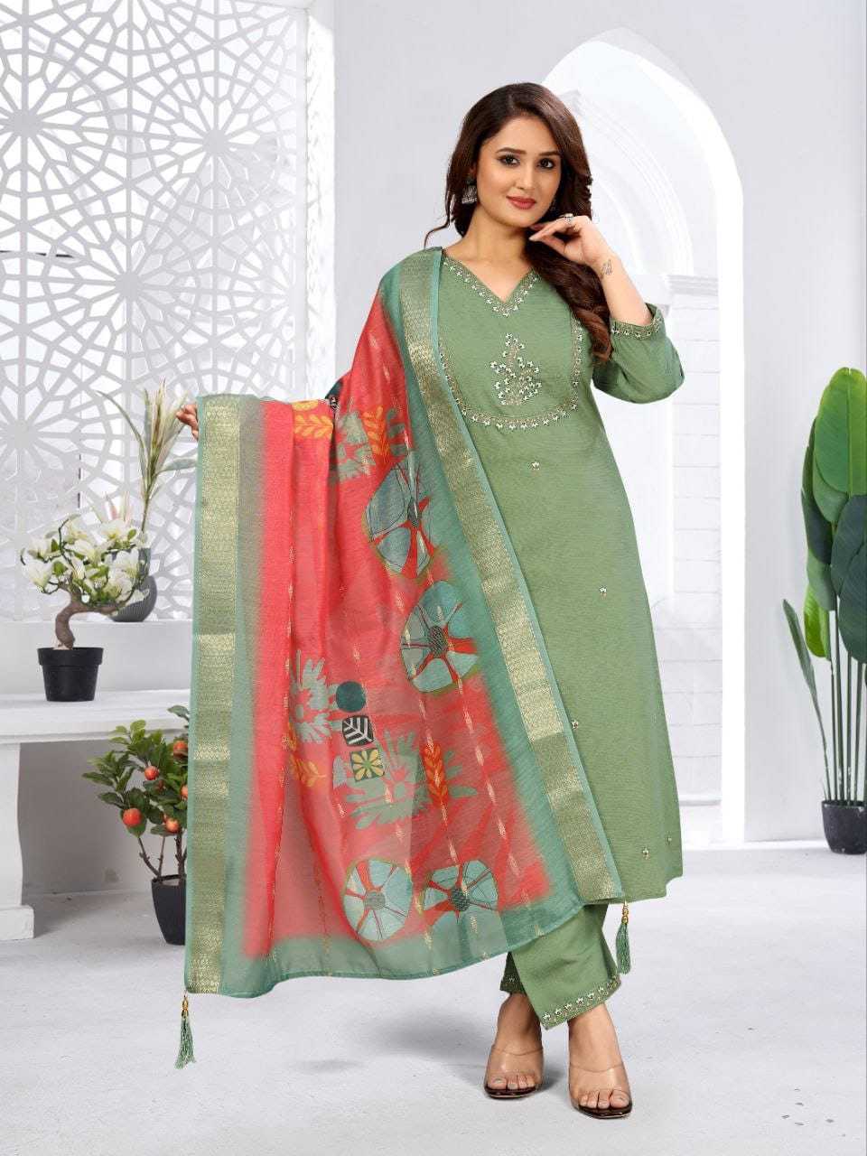 Ynf Viscose RIN222 SI-224 Kurti Wholesale Party Wear Kurtis Designer Kurtis Embroidered Kurtis Manufacturer