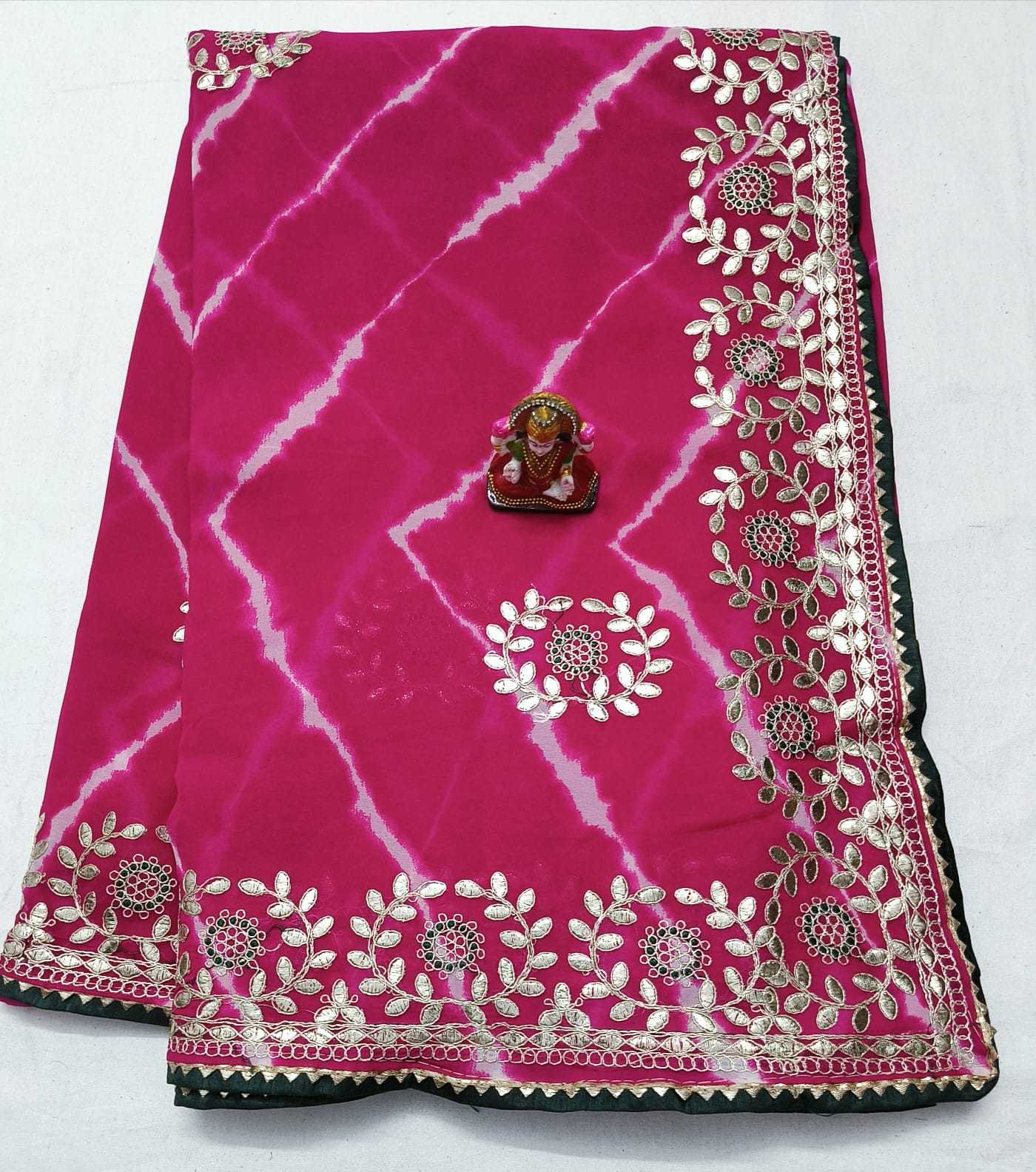 YNF GEORGETTE RJK SHADED WHOLESALE SAREES MANUFACTURER