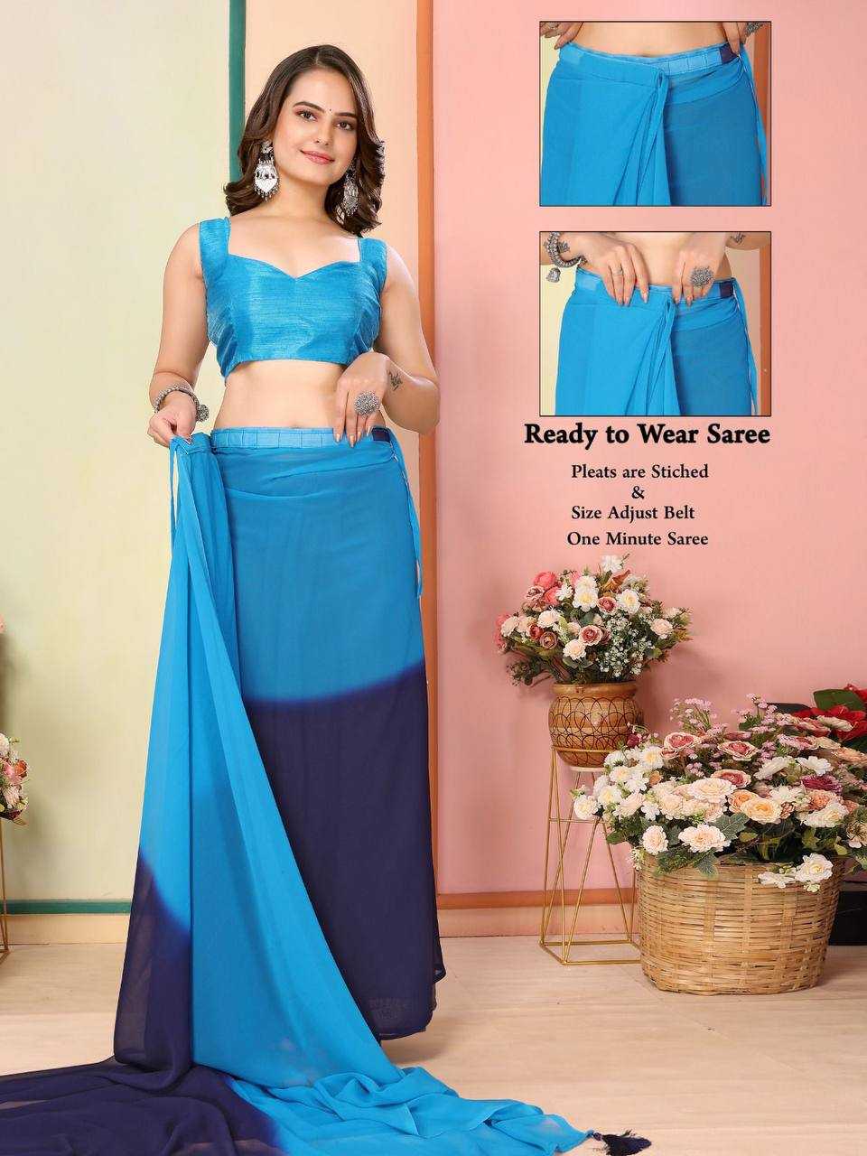 YNF GEORGETTE RVL KOREA WHOLESALE SAREES MANUFACTURER