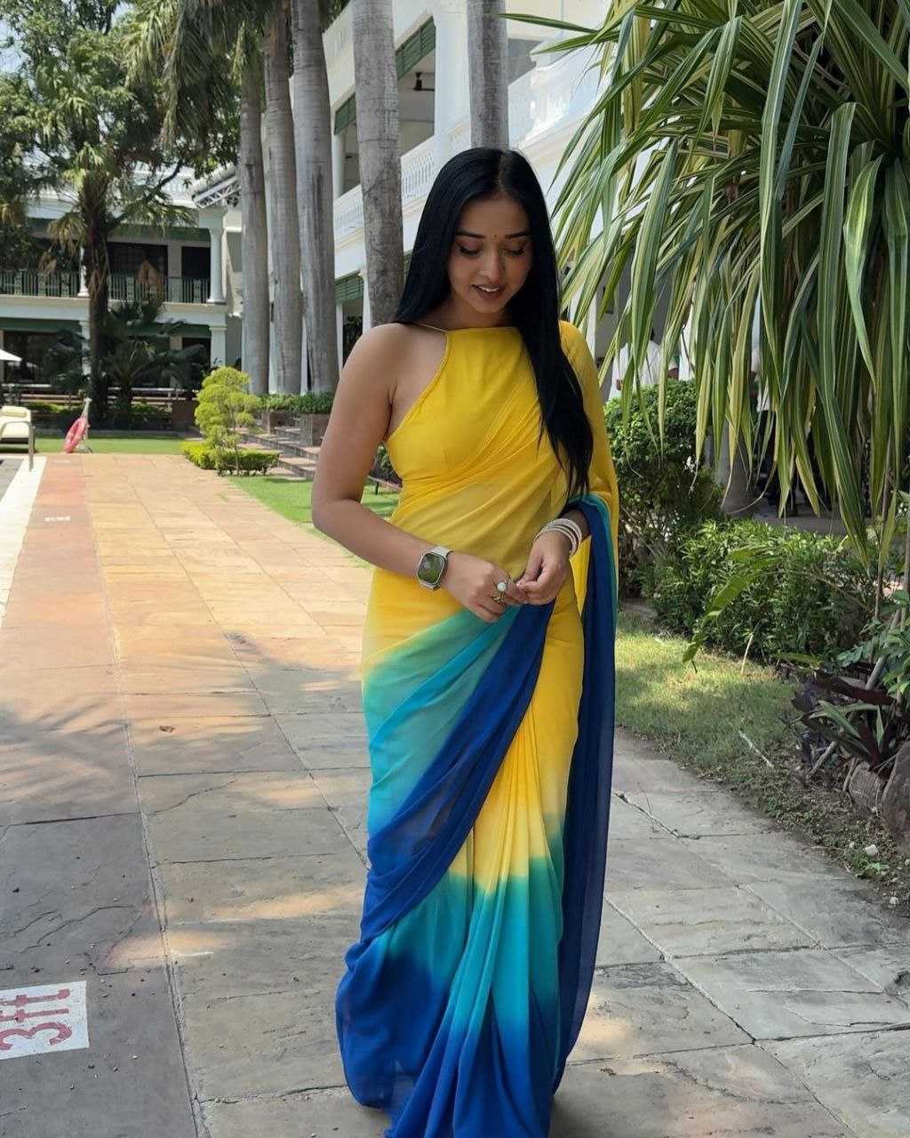 YNF GEORGETTE SRI 277 WHOLESALE SAREES MANUFACTURER