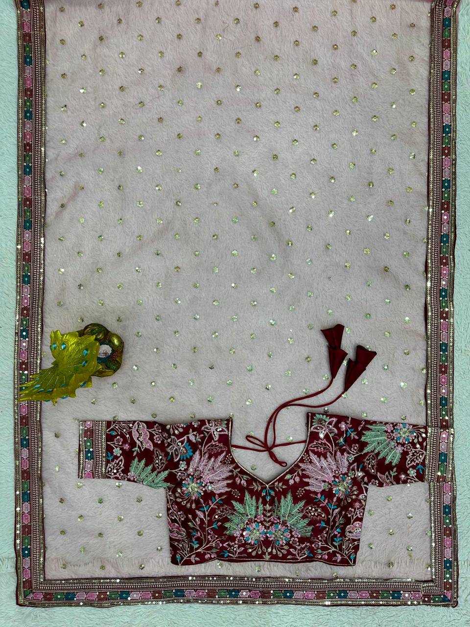 YNF ORGANZA SILK RIN133 481 WHOLESALE SAREES MANUFACTURER