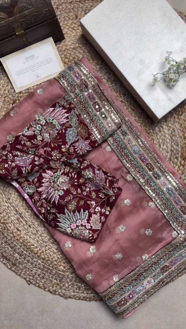YNF ORGANZA SILK RIN133 481 WHOLESALE SAREES MANUFACTURER
