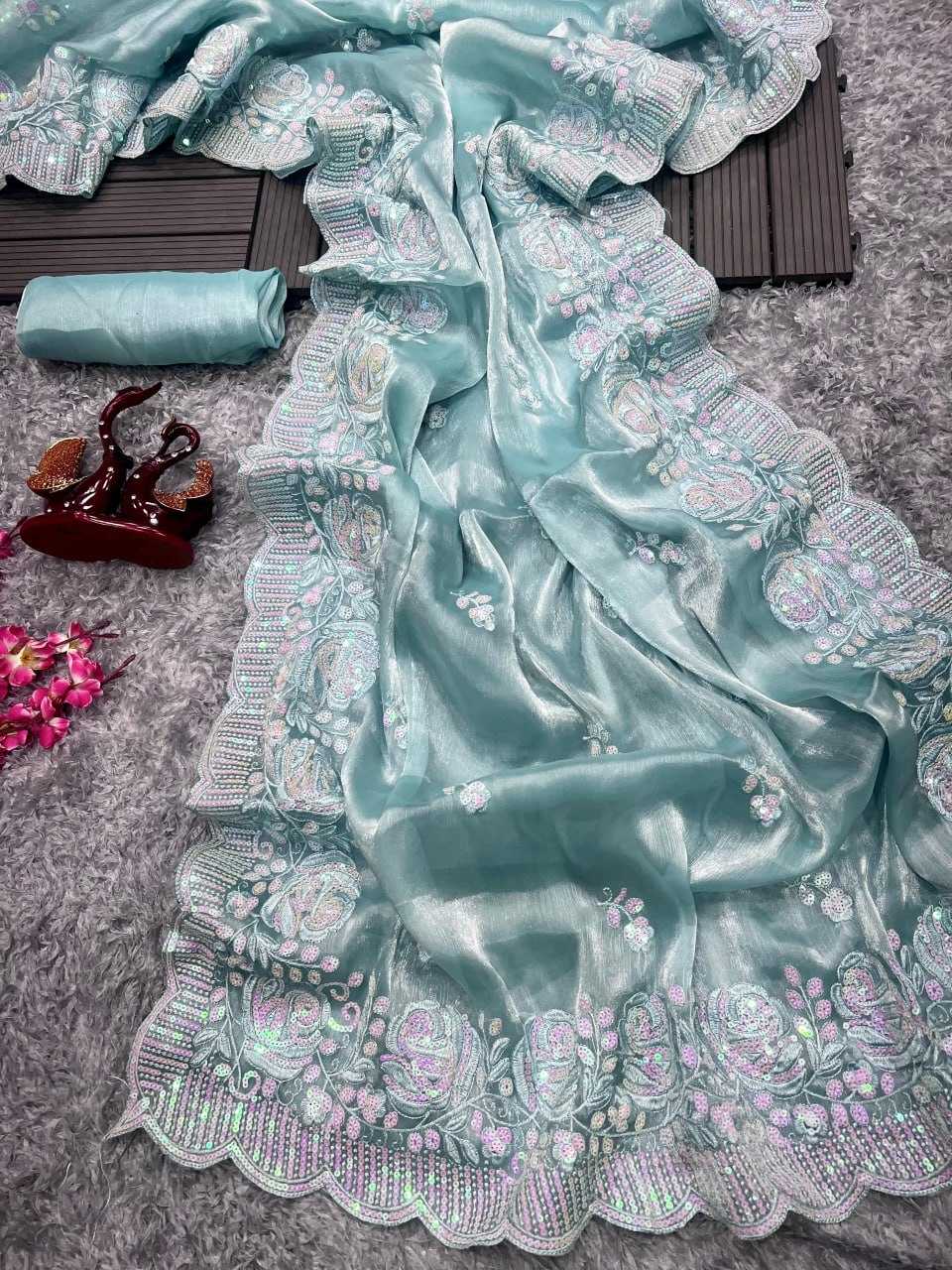 YNF BURBERRY SILK NYC 5346 SAREES WHOLESALE PARTY WEAR FANCY RAKHI COLLECTION SAREES MANUFACTURER