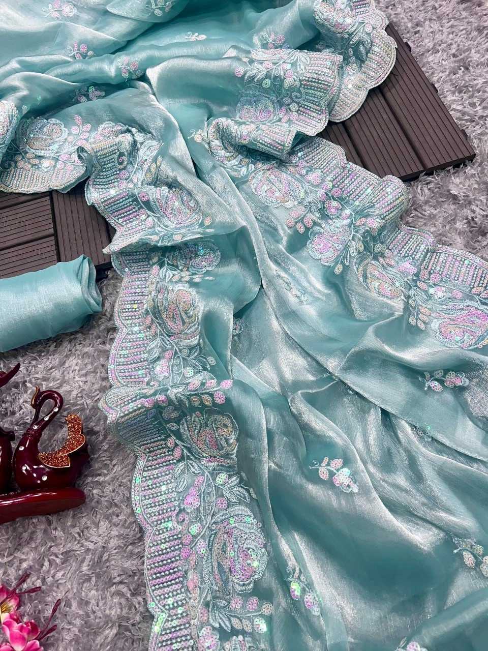 YNF BURBERRY SILK NYC 5346 SAREES WHOLESALE PARTY WEAR FANCY RAKHI COLLECTION SAREES MANUFACTURER