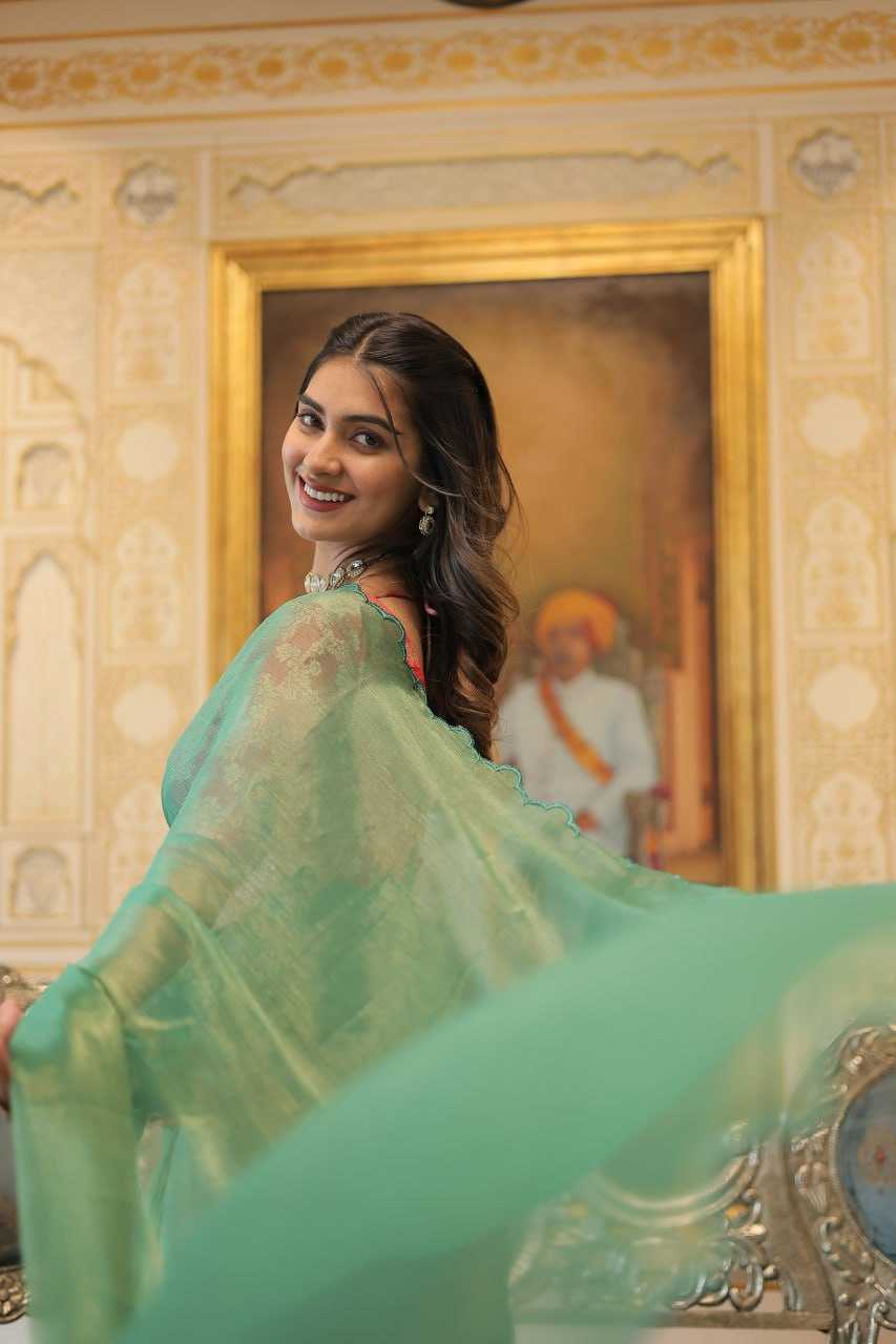 YNF GOLD CRUSH KESH133 3001 SAREE WHOLESALE FANCY PARTY WEAR PLAIN SOLID CUTWORK SAREES MANUFACTURER