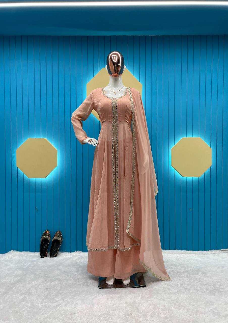 Ynf Faux Georgette RIN141 1868 Suits & Dresses Wholesale Embroidery Suits Palazzo Suit Georgette Suit Manufacturer