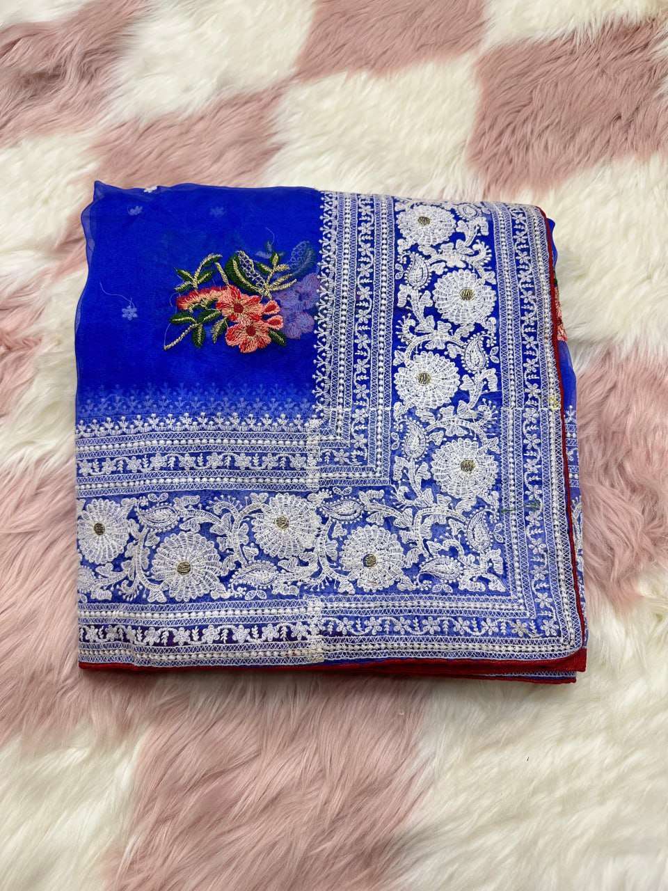 YNF ORGANZA SILK MPL PATRALEKHA SAREES WHOLESALE ORGANZA CHIKAN VISCOSE SAREES MANUFACTURER