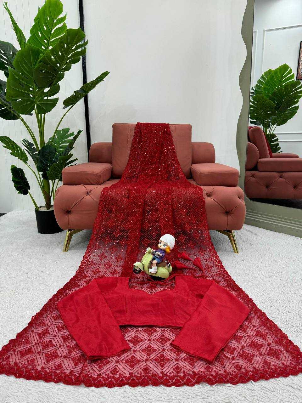 YNF SOFT NET RIN133 507 SAREES WHOLESALE NET PARTY WEAR FANCY SAREES MANUFACTURER