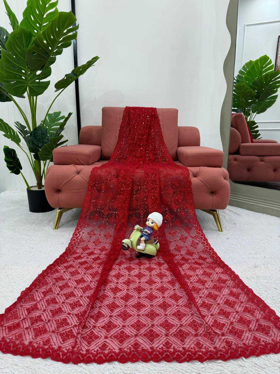 YNF SOFT NET RIN133 507 SAREES WHOLESALE NET PARTY WEAR FANCY SAREES MANUFACTURER