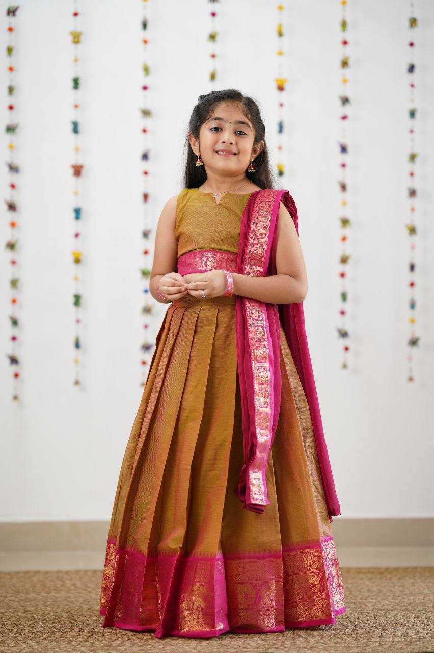 YNF PURE SILK KESH163 21 LEHENGAS WHOLESALE KIDS LEHENGAS MANUFACTURER