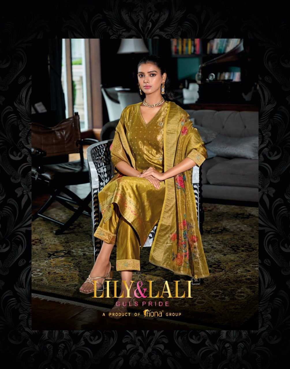 YNF BANARASI JACQUARD LILY & LALI KESH236 FARIDAN CLOTHING BRANDS WHOLESALE SUIT MANUFACTURER