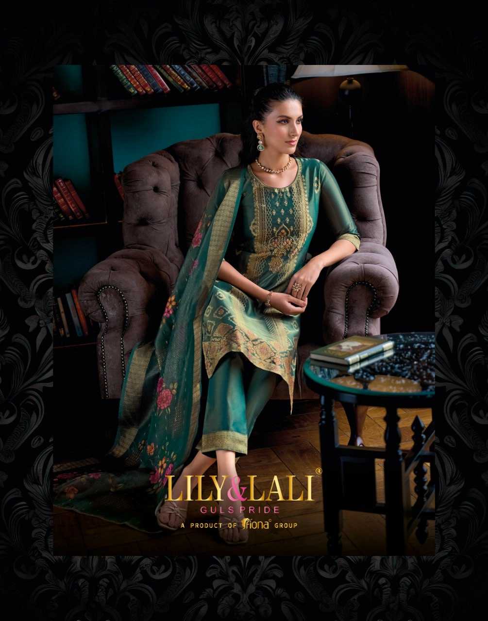 YNF BANARASI JACQUARD LILY & LALI KESH236 FARIDAN CLOTHING BRANDS WHOLESALE SUIT MANUFACTURER