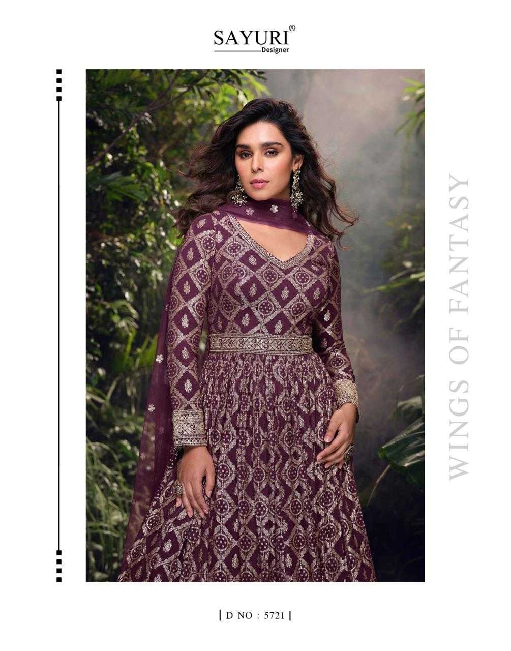 YNF JACQUARD SAYURI KESH236 LAKSHITA CLOTHING BRANDS WHOLESALE GOWNS MANUFACTURER