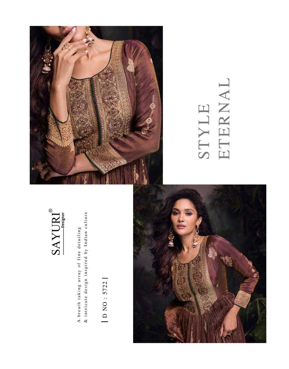 YNF JACQUARD SAYURI KESH236 LAKSHITA CLOTHING BRANDS WHOLESALE GOWNS MANUFACTURER