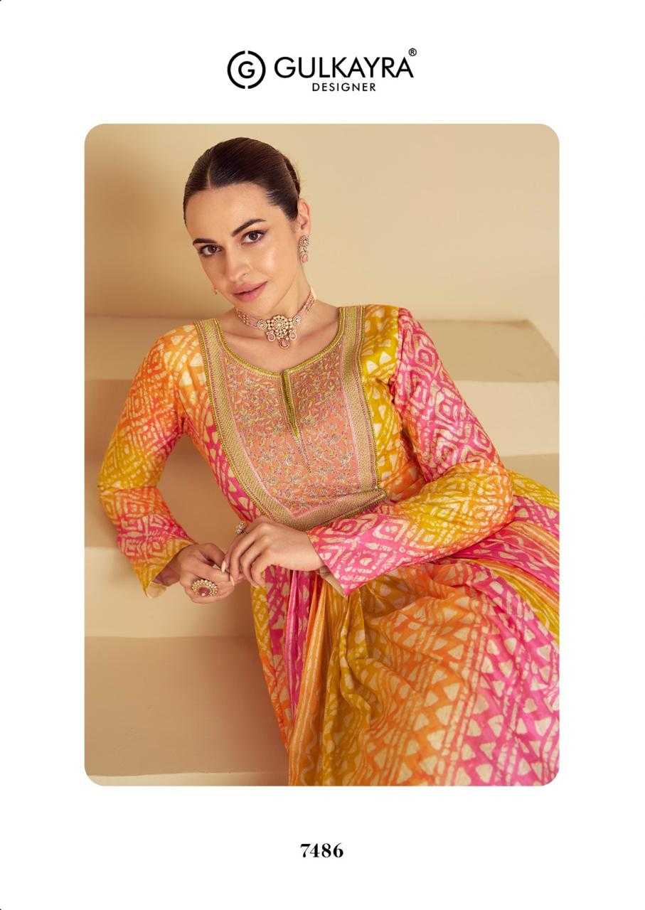 YNF MUSLIN GULKAYRA KESH235 VAARI CLOTHING BRANDS WHOLESALE GOWNS MANUFACTURER