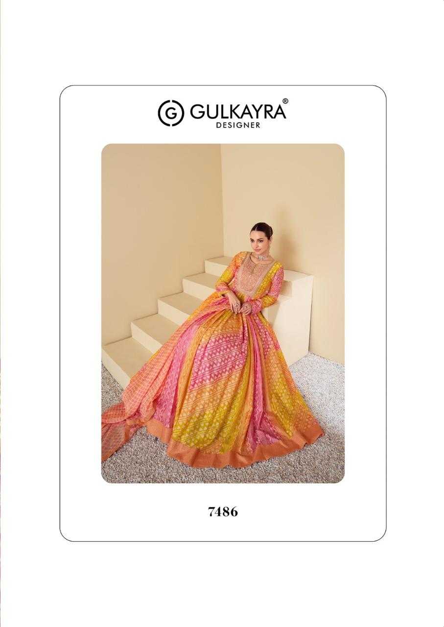 YNF MUSLIN GULKAYRA KESH235 VAARI CLOTHING BRANDS WHOLESALE GOWNS MANUFACTURER