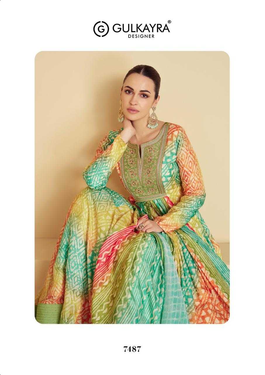 YNF MUSLIN GULKAYRA KESH235 VAARI CLOTHING BRANDS WHOLESALE GOWNS MANUFACTURER