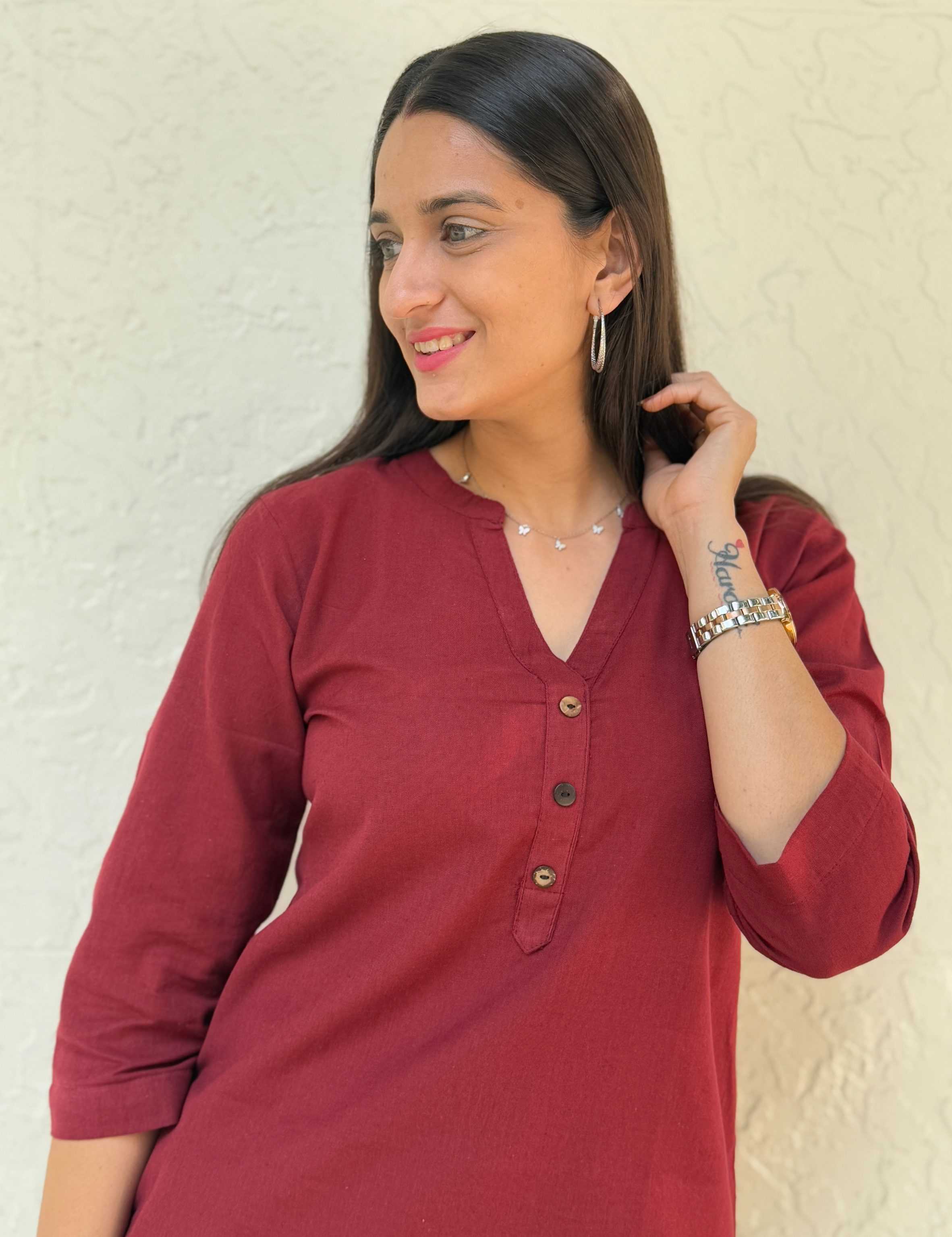 Ynf Cotton KESH117 Linen Cotton Short Kurta Kurti Festive Collections Wholesale Casual Kurtis Ethnic Kurtis Short Kurtis Manufacturer