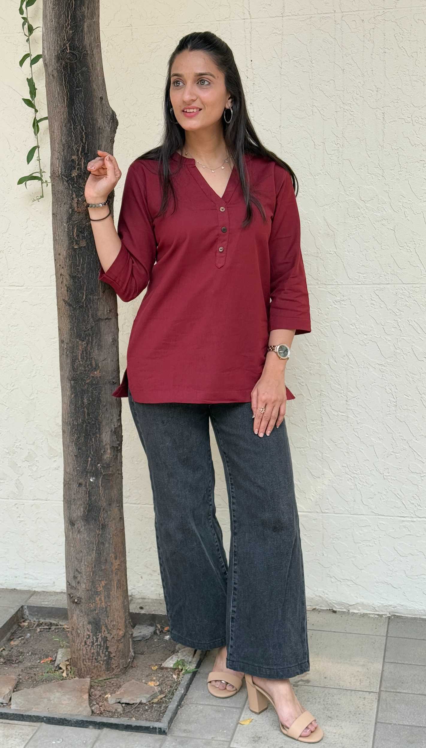 Ynf Cotton KESH117 Linen Cotton Short Kurta Kurti Festive Collections Wholesale Casual Kurtis Ethnic Kurtis Short Kurtis Manufacturer