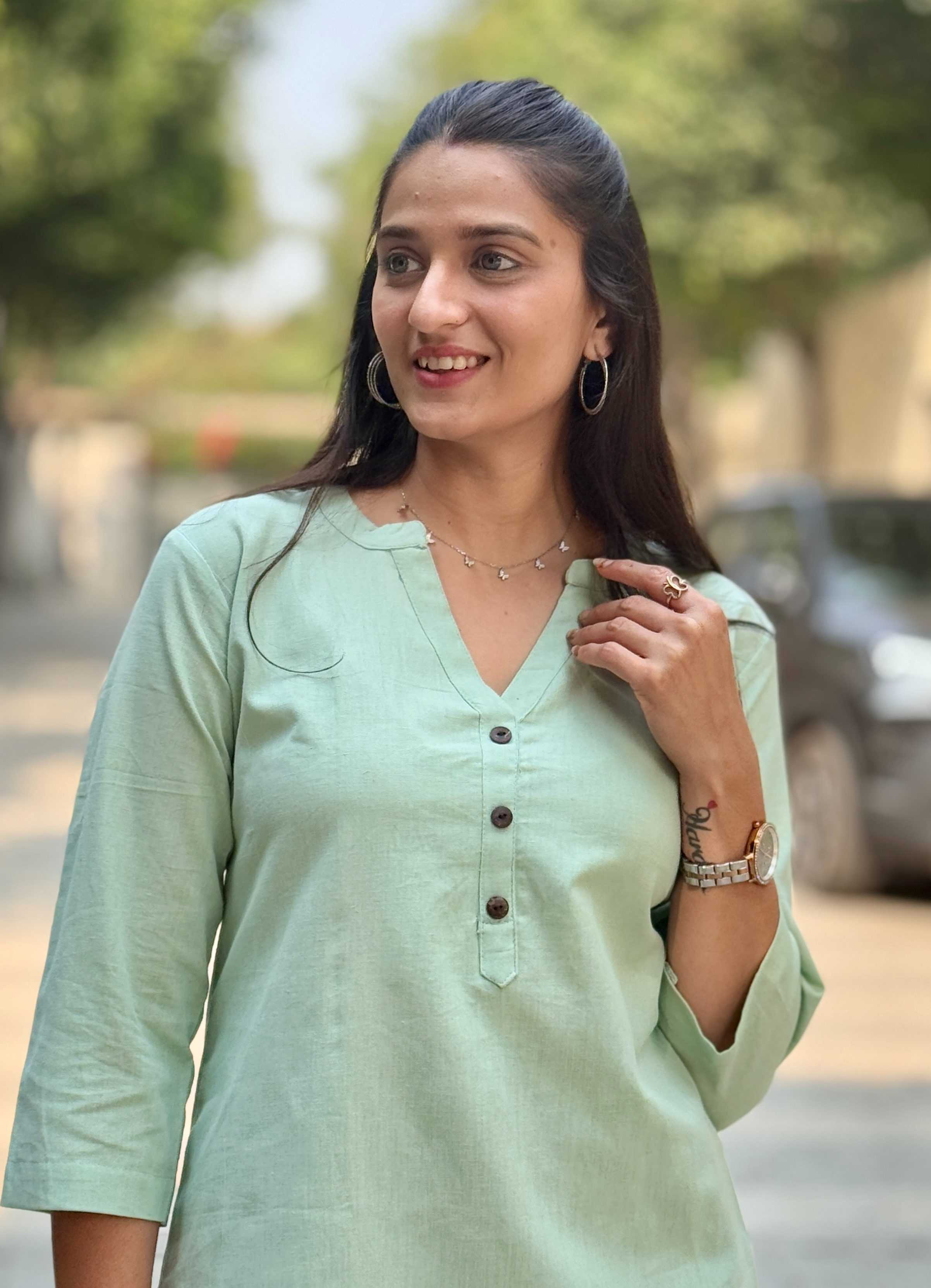 Ynf Cotton KESH117 Linen Cotton Short Kurta Kurti Festive Collections Wholesale Casual Kurtis Ethnic Kurtis Short Kurtis Manufacturer