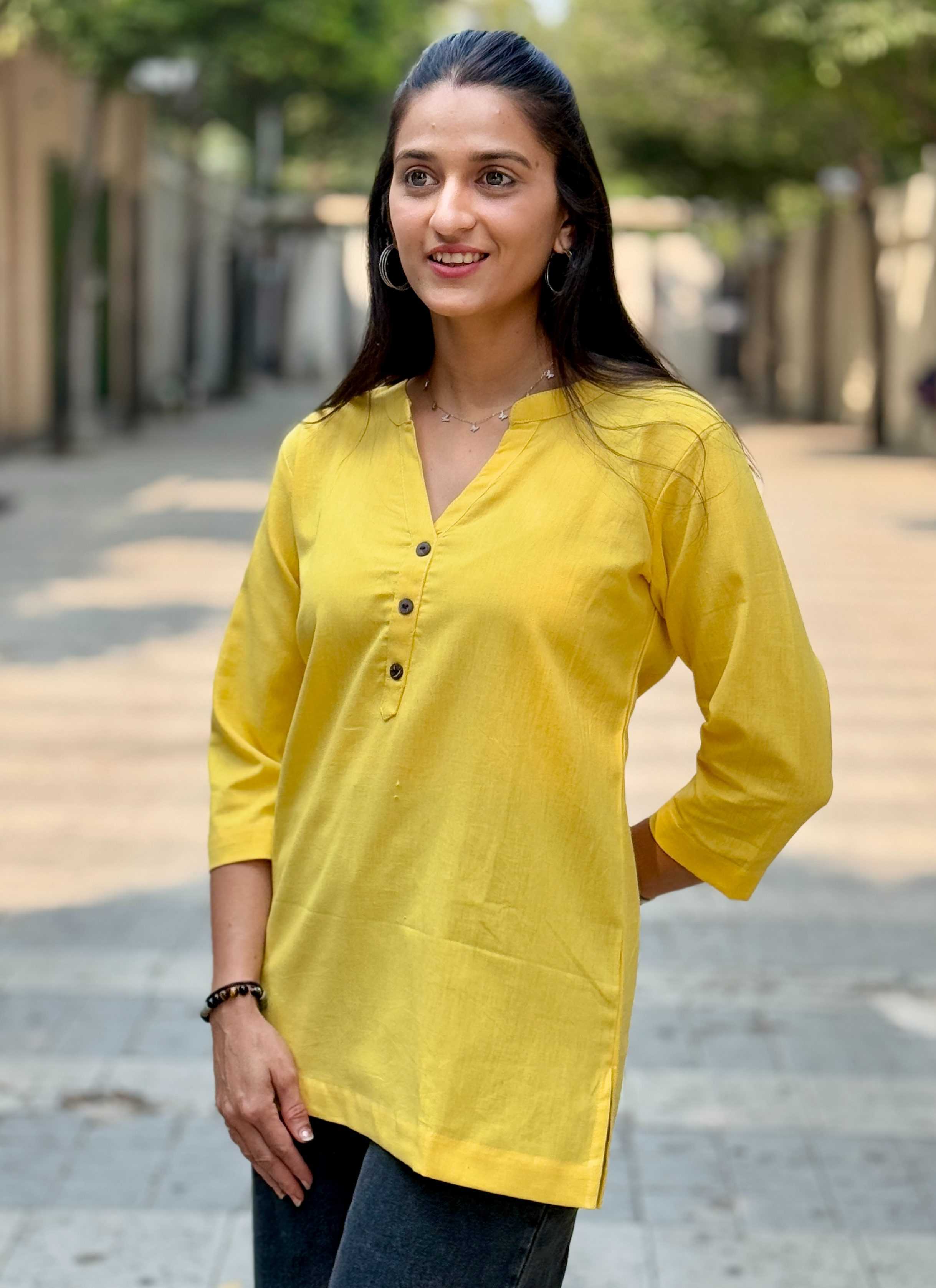Ynf Cotton KESH117 Linen Cotton Short Kurta Kurti Festive Collections Wholesale Casual Kurtis Ethnic Kurtis Short Kurtis Manufacturer