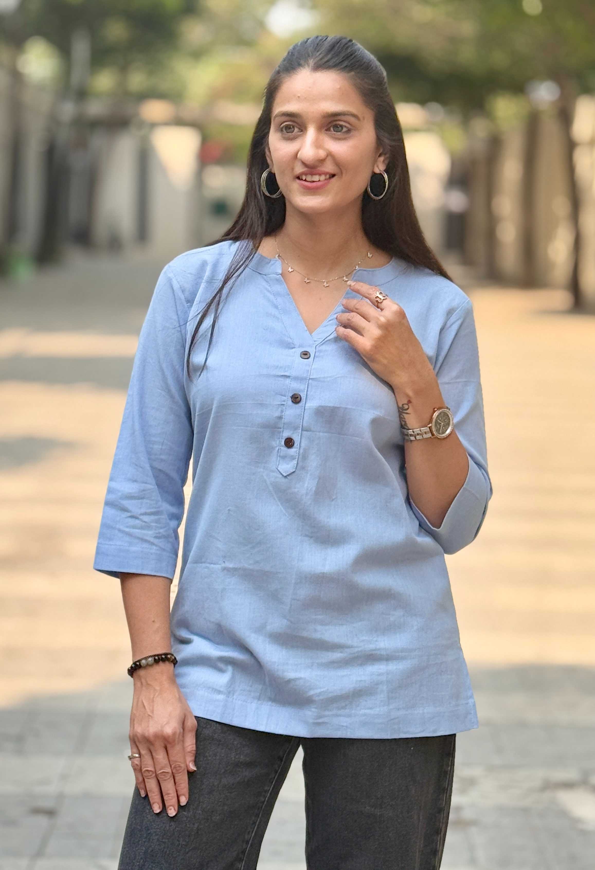 Ynf Cotton KESH117 Linen Cotton Short Kurta Kurti Festive Collections Wholesale Casual Kurtis Ethnic Kurtis Short Kurtis Manufacturer