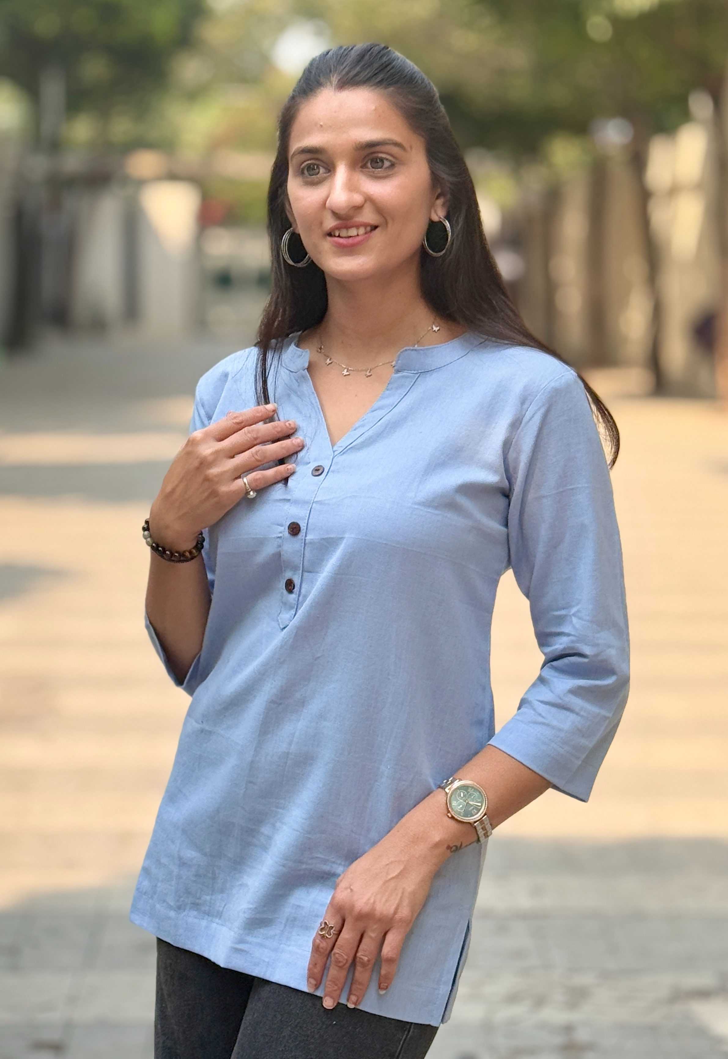 Ynf Cotton KESH117 Linen Cotton Short Kurta Kurti Festive Collections Wholesale Casual Kurtis Ethnic Kurtis Short Kurtis Manufacturer