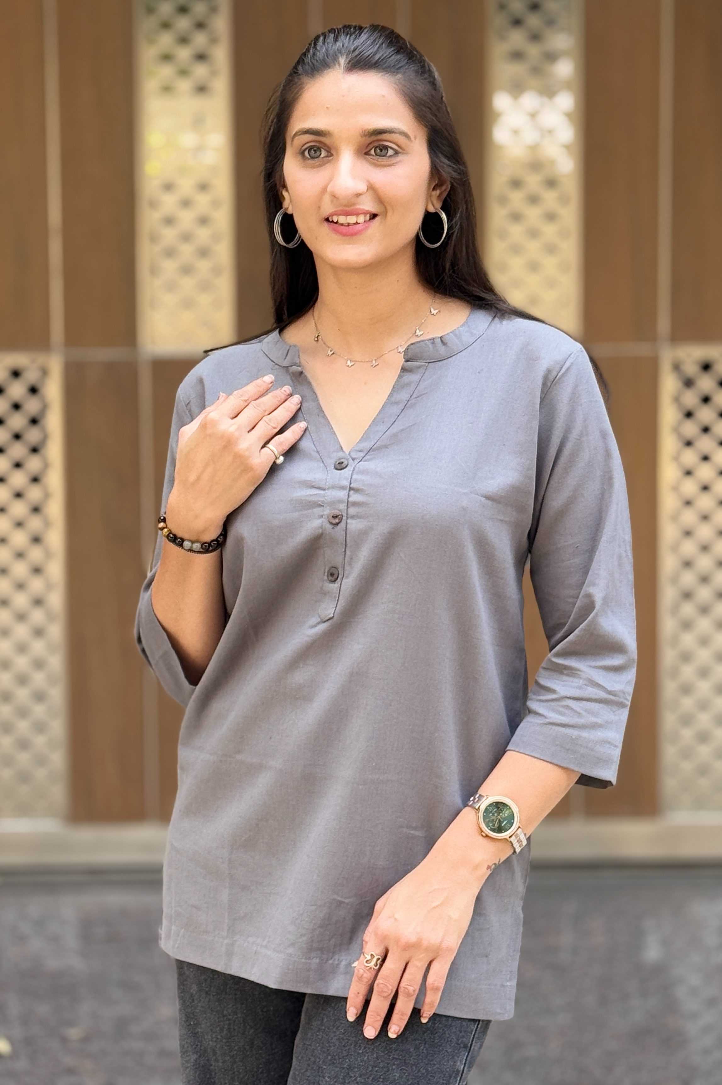 Ynf Cotton KESH117 Linen Cotton Short Kurta Kurti Festive Collections Wholesale Casual Kurtis Ethnic Kurtis Short Kurtis Manufacturer
