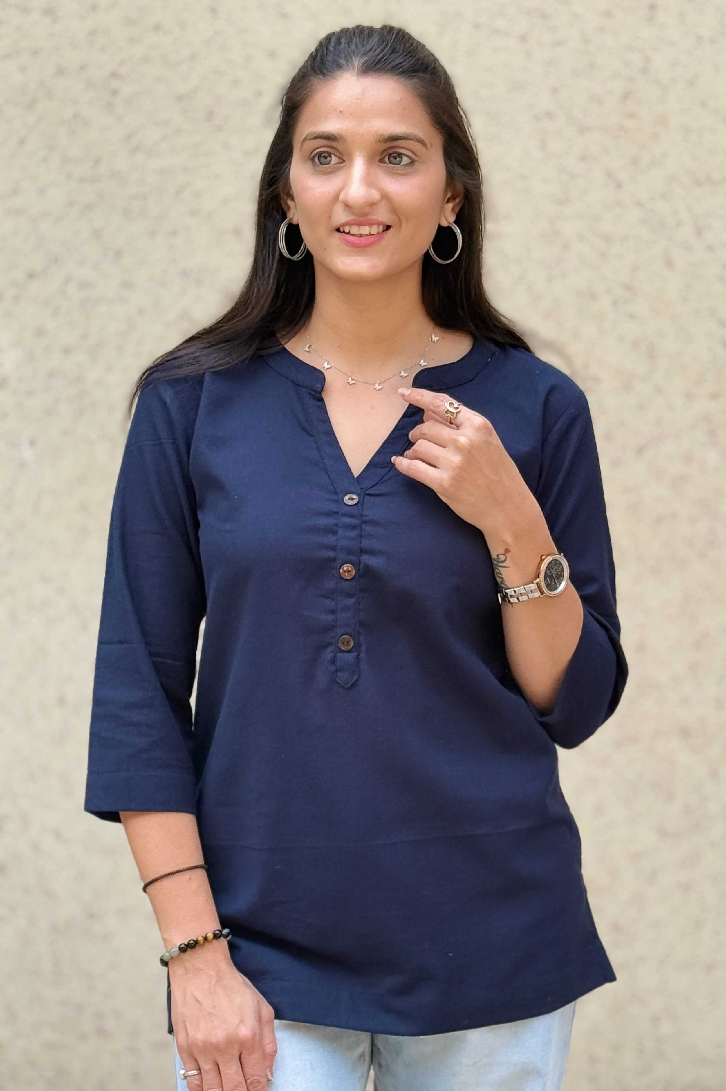 Ynf Cotton KESH117 Linen Cotton Short Kurta Kurti Festive Collections Wholesale Casual Kurtis Ethnic Kurtis Short Kurtis Manufacturer