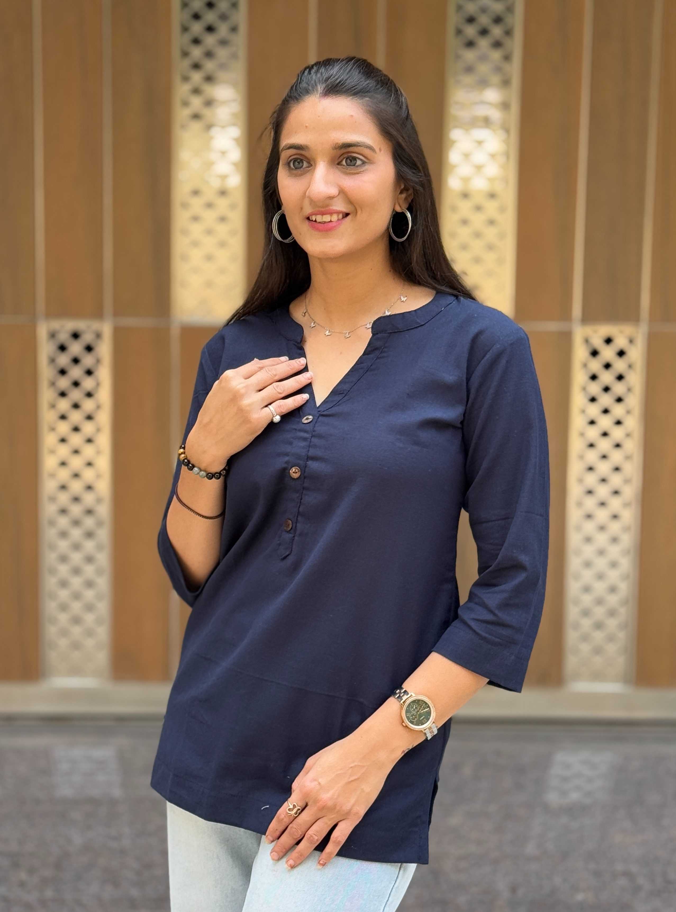 Ynf Cotton KESH117 Linen Cotton Short Kurta Kurti Festive Collections Wholesale Casual Kurtis Ethnic Kurtis Short Kurtis Manufacturer