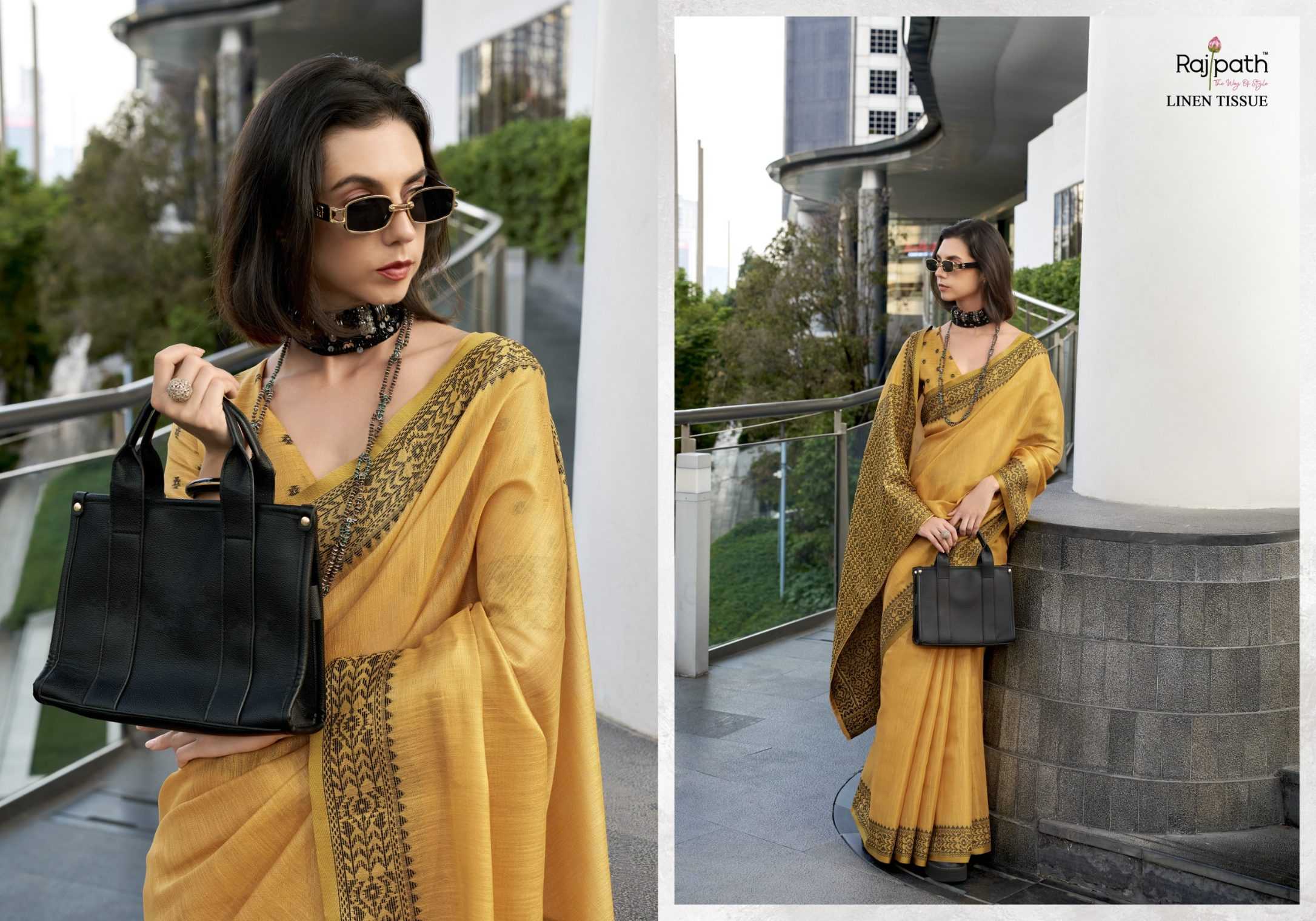 Ynf Linen KESH113 Rajpath-Blackberry Sarees Rakhi Collections Festive Collections Wholesale Party Wear Sarees Fancy Sarees Linen Sarees Manufacturer