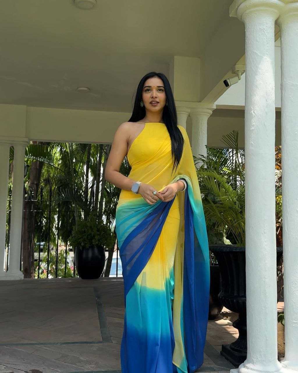 YNF GEORGETTE SRI 277 WHOLESALE SAREES MANUFACTURER