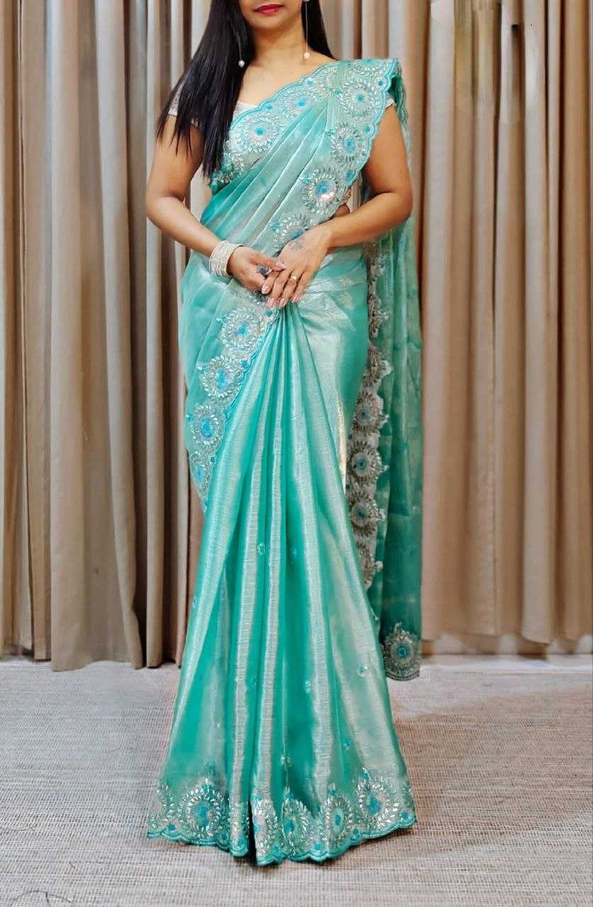YNF JIMMY CHOO RMP 392 SAREES WHOLESALE JIMMY CHOO SEQUENCE EMBROIDERED SAREES EMANUFACTURER