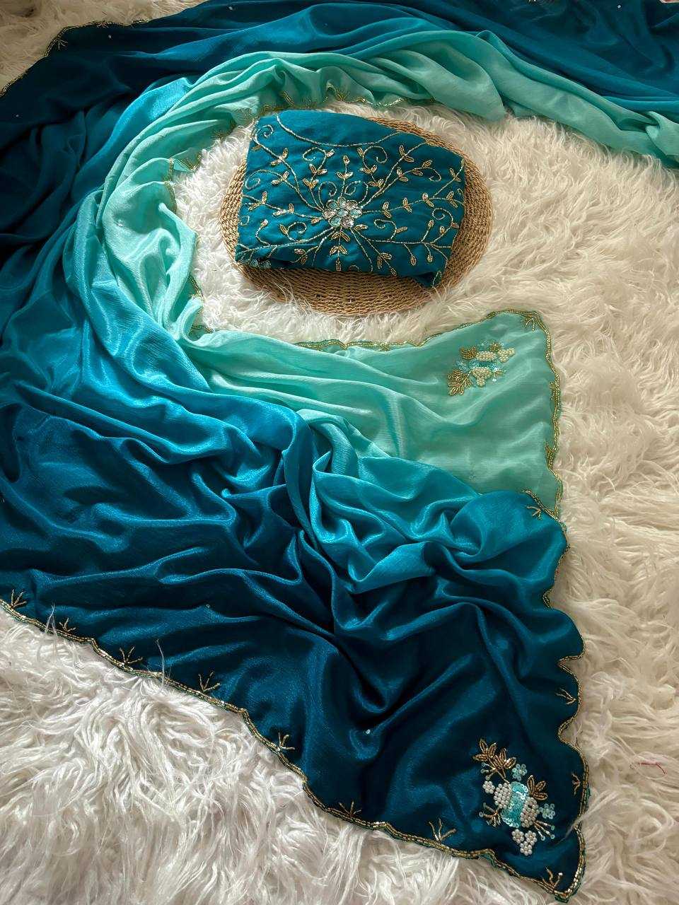 YNF CHINON VRC 1146 SAREES WHOLESALE HALF HAND WORK SAREES MANUFACTURER