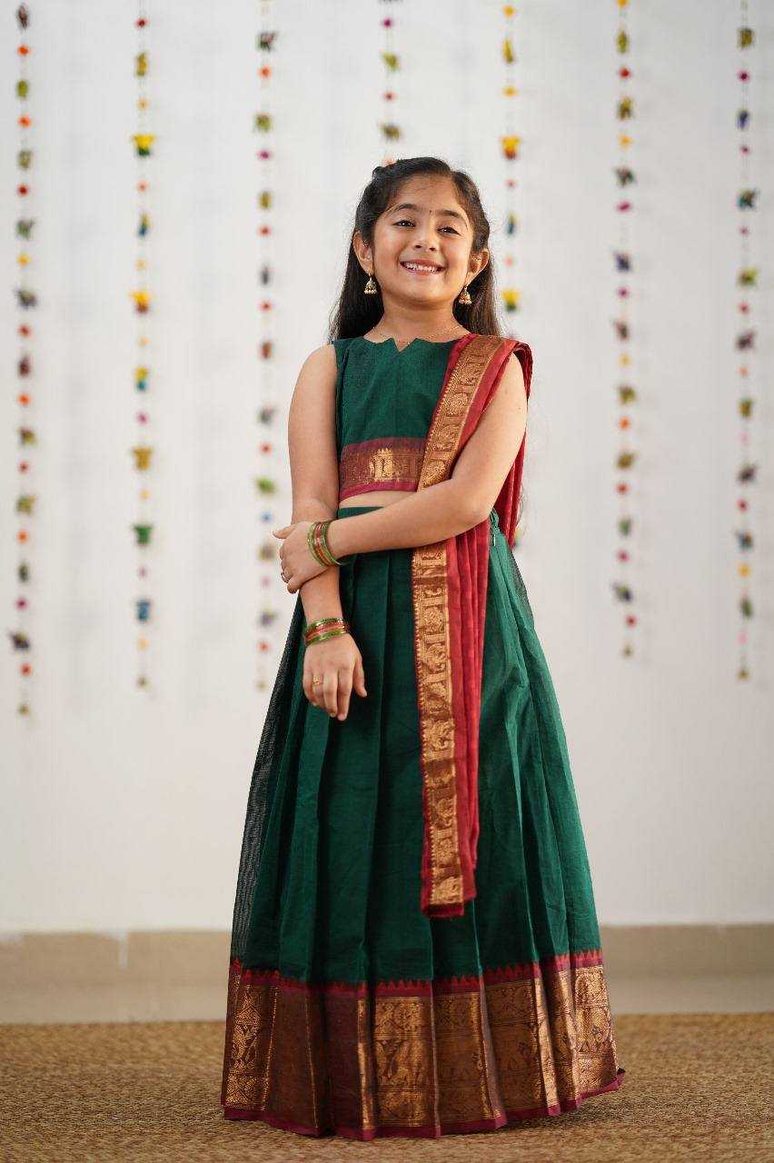 YNF PURE SILK KESH163 21 LEHENGAS WHOLESALE KIDS LEHENGAS MANUFACTURER