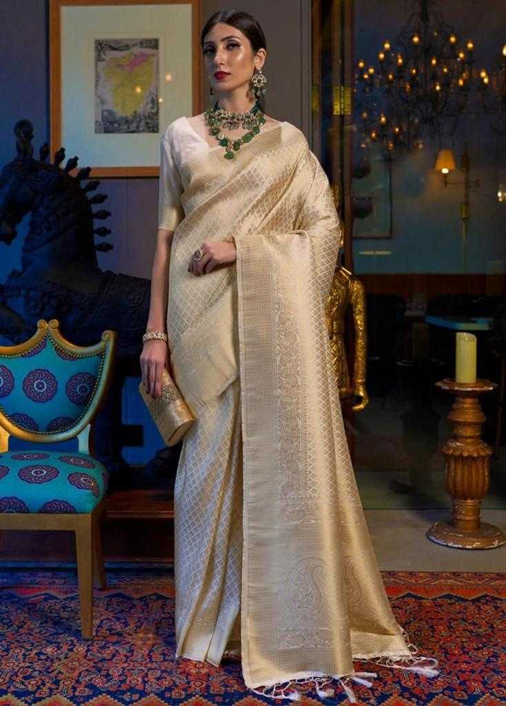 Ynf Banarasi Soft Silk RIN101 PATTI Silk Sarees Festive Collections Wholesale Kerala Kasavu Sarees White Silk Sarees Onam Collections Manufacturer