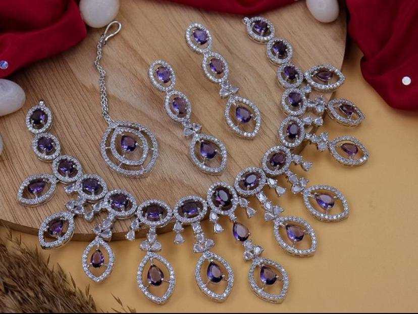 Ynf AD Diamond Womens Jewellery Wholesale AD Diamond Necklace Necklaces Set Antique Necklaces Set Manufacturer