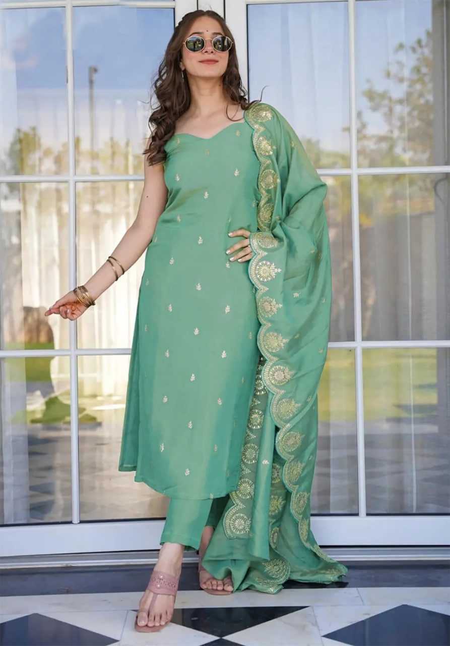 Ynf Art Silk KESH334 jaspreet Suits & Dresses Wholesale Embroidery Suits Party wear suits Silk Suits Manufacturer
