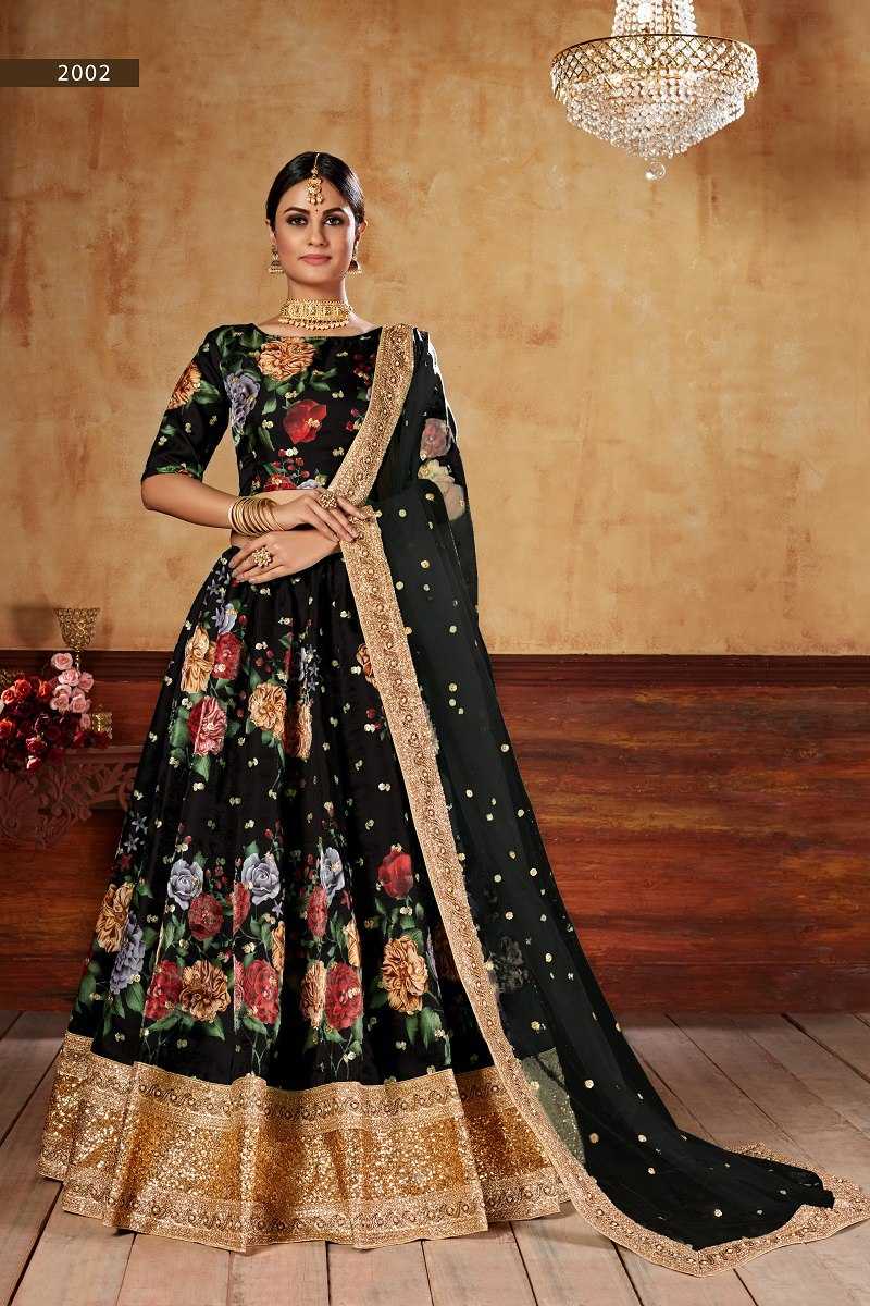 Ynf Art Silk RIN227 2002 Lehengas Wedding Collections Festive Collections Wholesale Silk Lehenga Embroidered Lehenga Lehenga With Blouse Manufacturer
