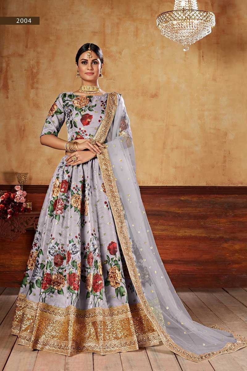 Ynf Art Silk RIN227 2004 Lehengas Wholesale Fancy Lehenga Traditional Lehenga Printed Lehenga Manufacturer