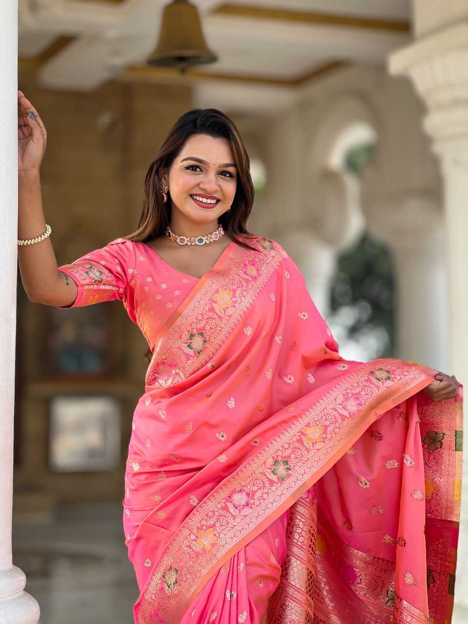 Ynf Banana Silk RIN197 2986 Sarees Wholesale Designer Sarees Bridal Sarees Silk Sarees Manufacturer