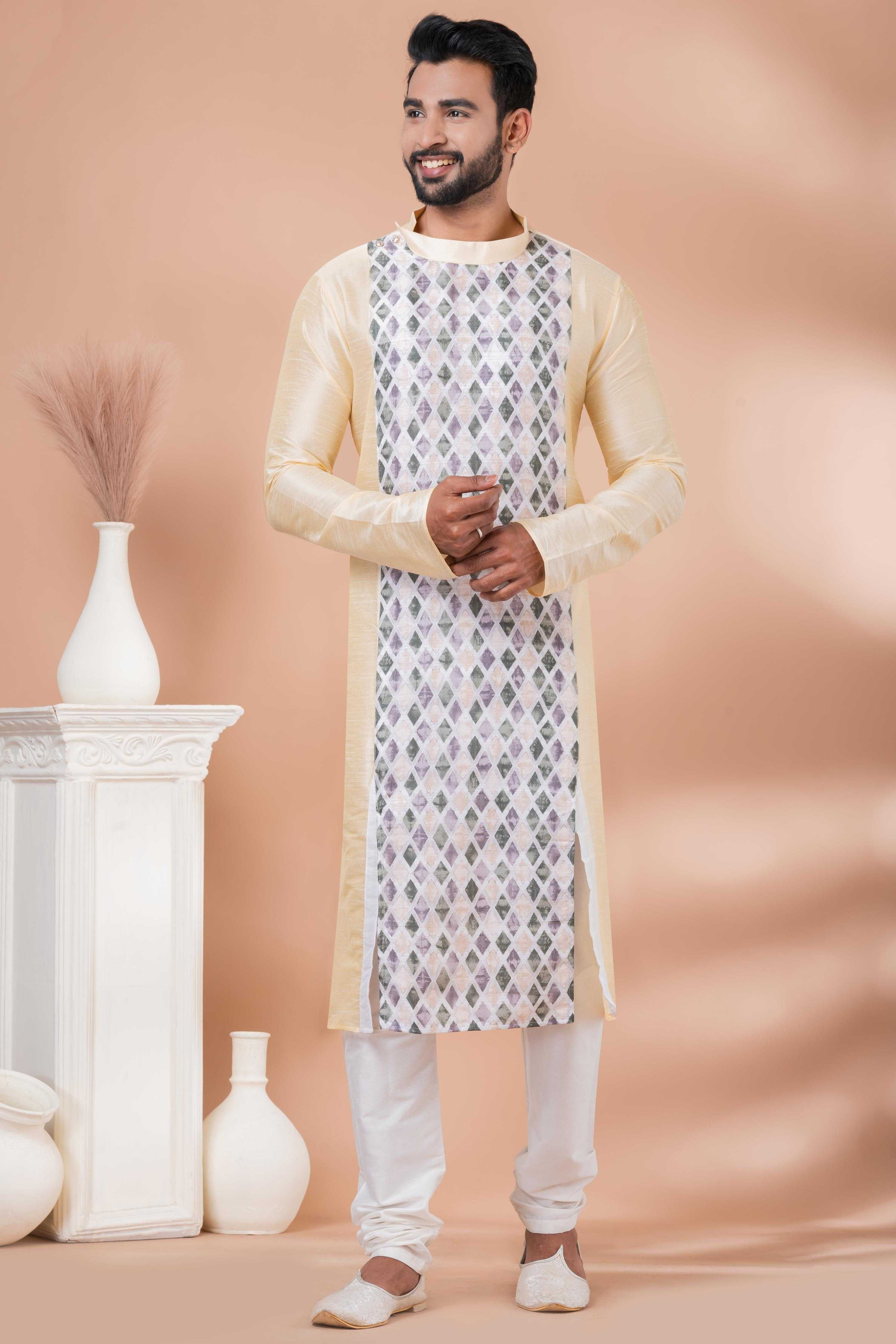 Ynf Banana Silk RIN223 3388A Mens Wear Festive Collections Wholesale Mens Kurtas Mens Kurta Pyjama Onam Collections Manufacturer