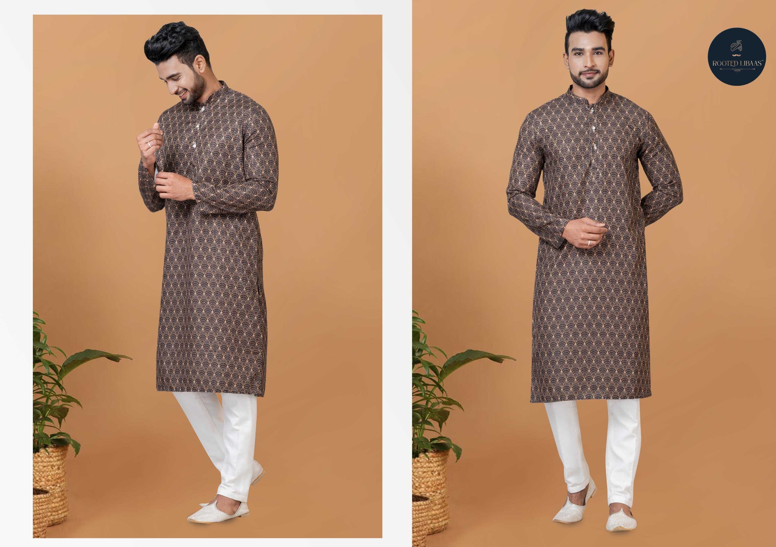 Ynf Banarasi Cotton RIN223 3189A Mens Wear Wholesale Mens Kurtas Mens Kurta Pyjama Men Wedding kurta Manufacturer