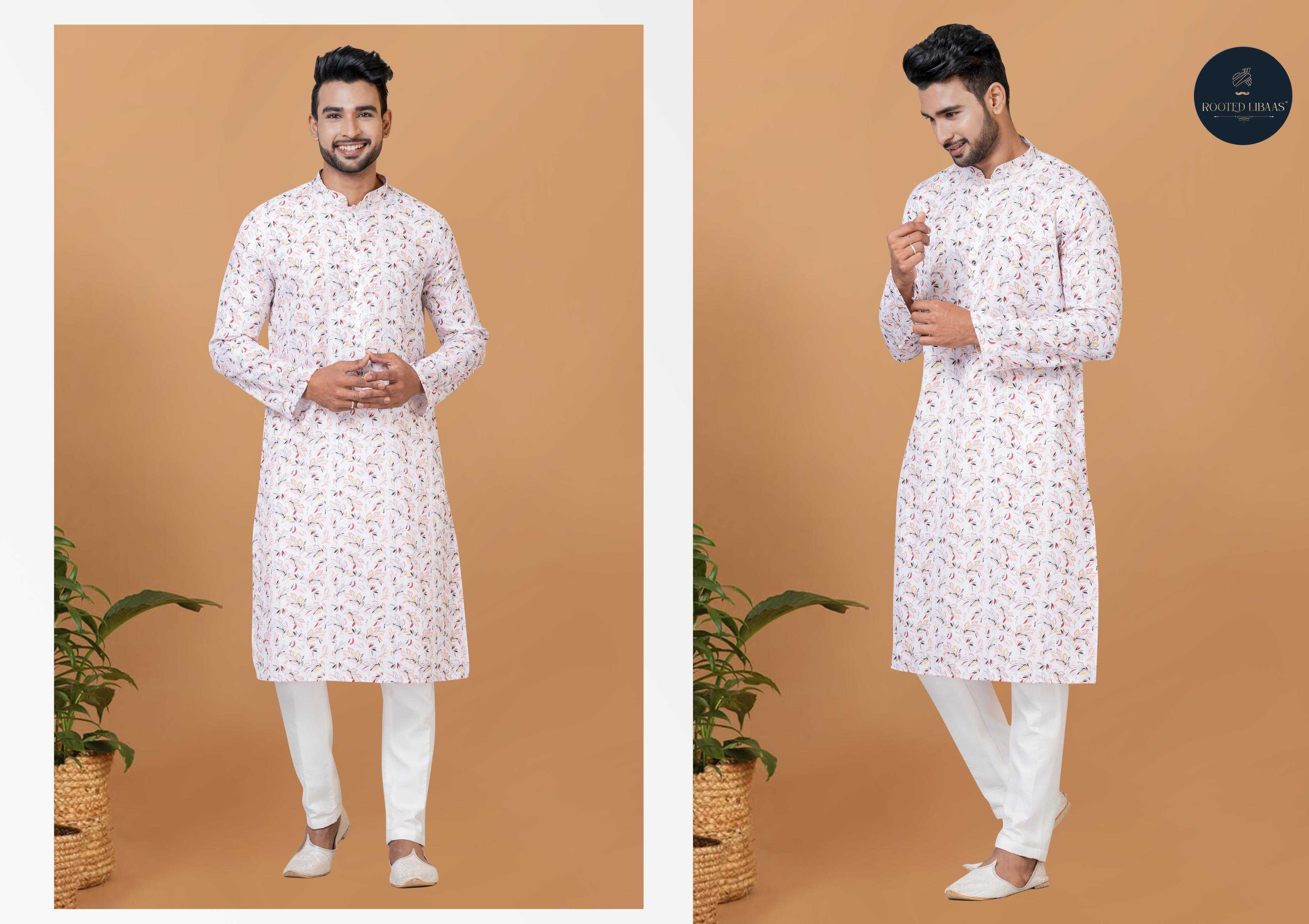 Ynf Banarasi Cotton RIN223 3197A Mens Wear Festive Collections Wholesale Mens Kurtas Mens Kurta Pyjama Onam Collections Manufacturer