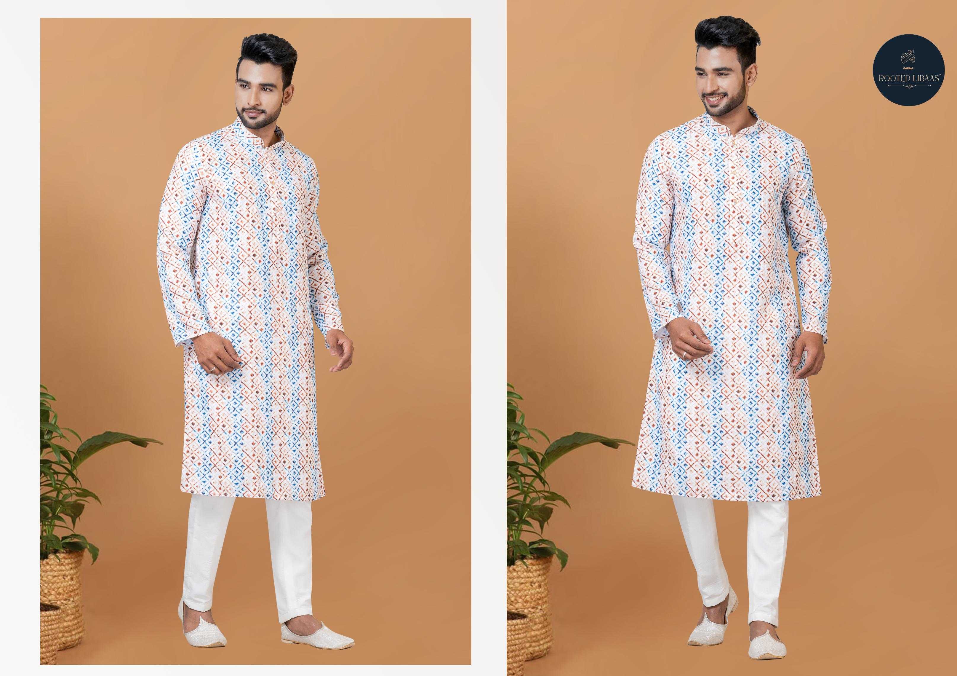 Ynf Banarasi Cotton RIN223 3198B Mens Wear Festive Collections Wholesale Mens Kurtas Mens Kurta Pyjama Onam Collections Manufacturer