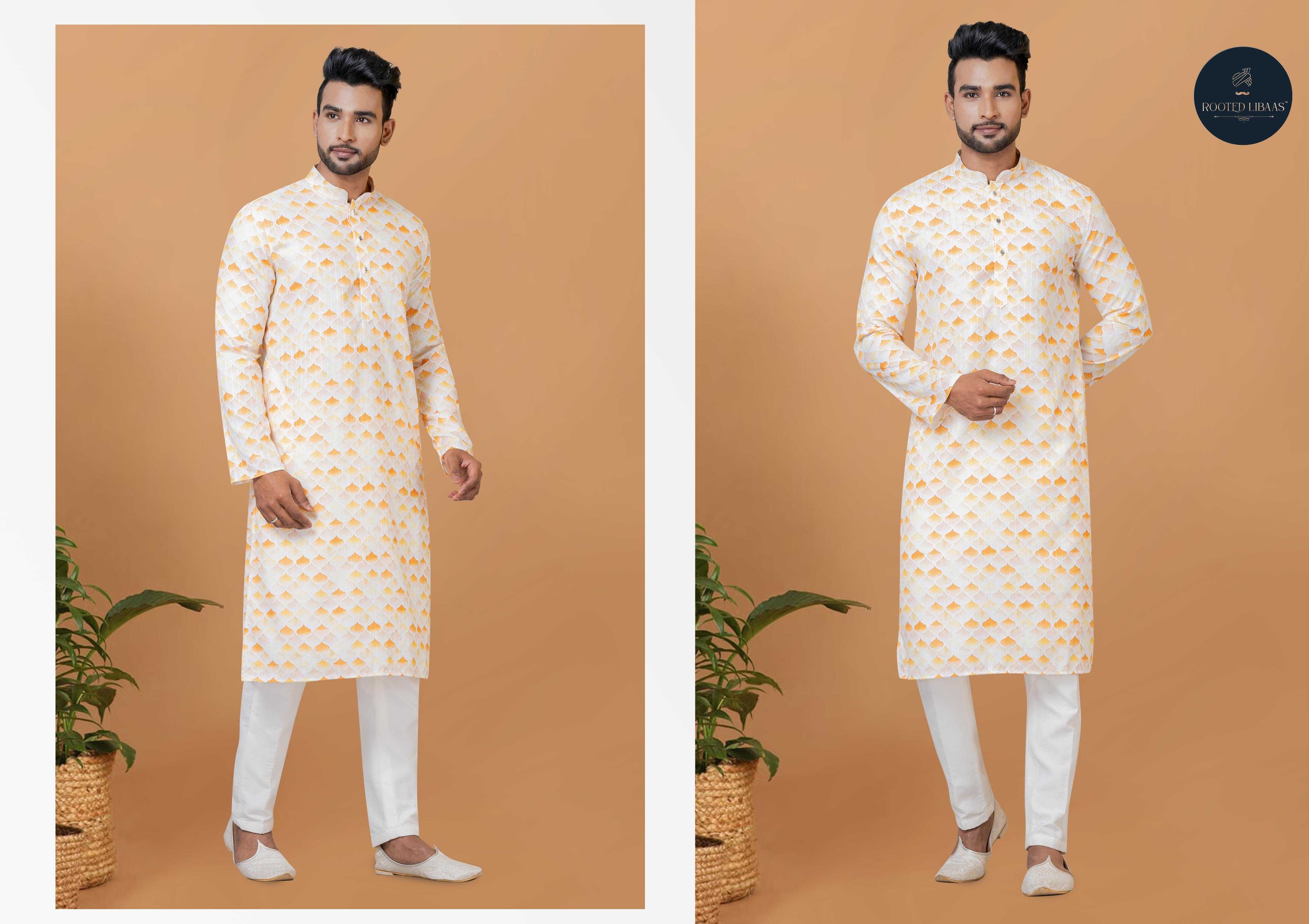 Ynf Banarasi Cotton RIN223 3212A Mens Wear Wholesale Mens Kurtas Mens Kurta Pyjama Men Wedding kurta Manufacturer