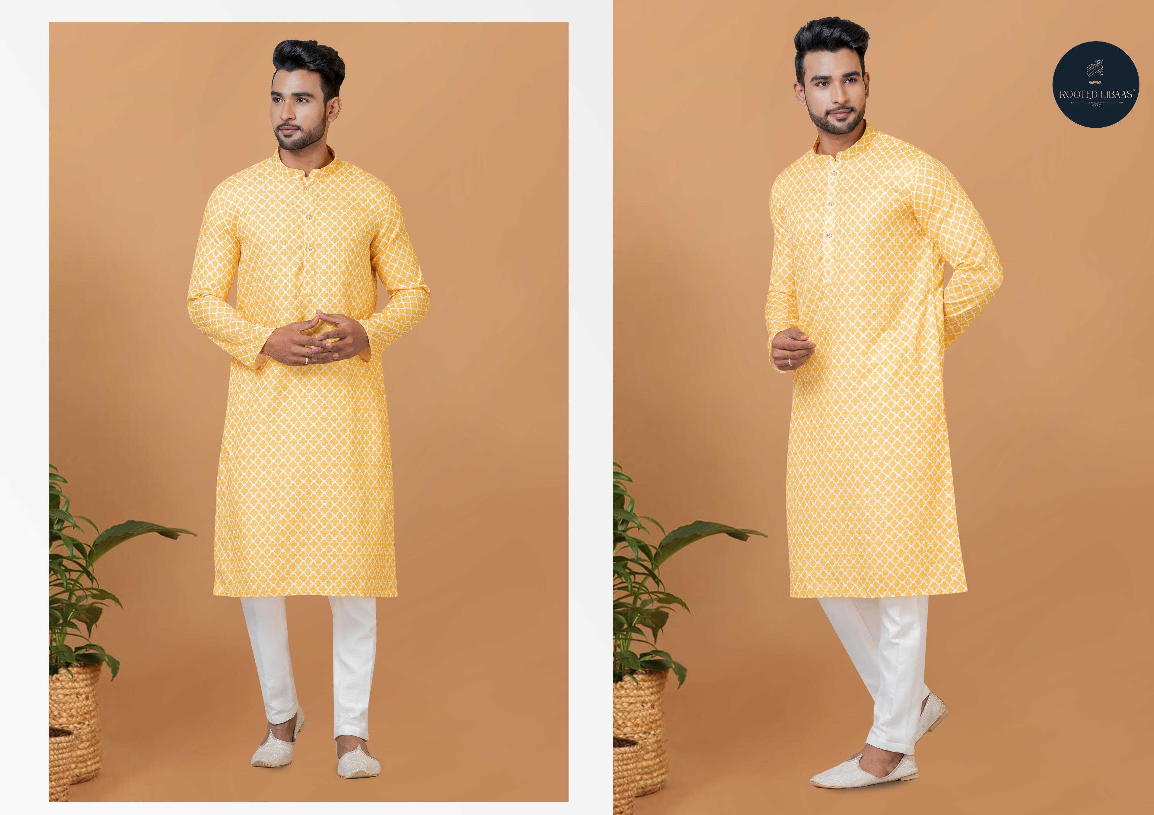Ynf Banarasi Cotton RIN223 3213B Mens Wear Wholesale Mens Kurtas Mens Kurta Pyjama Men Wedding kurta Manufacturer